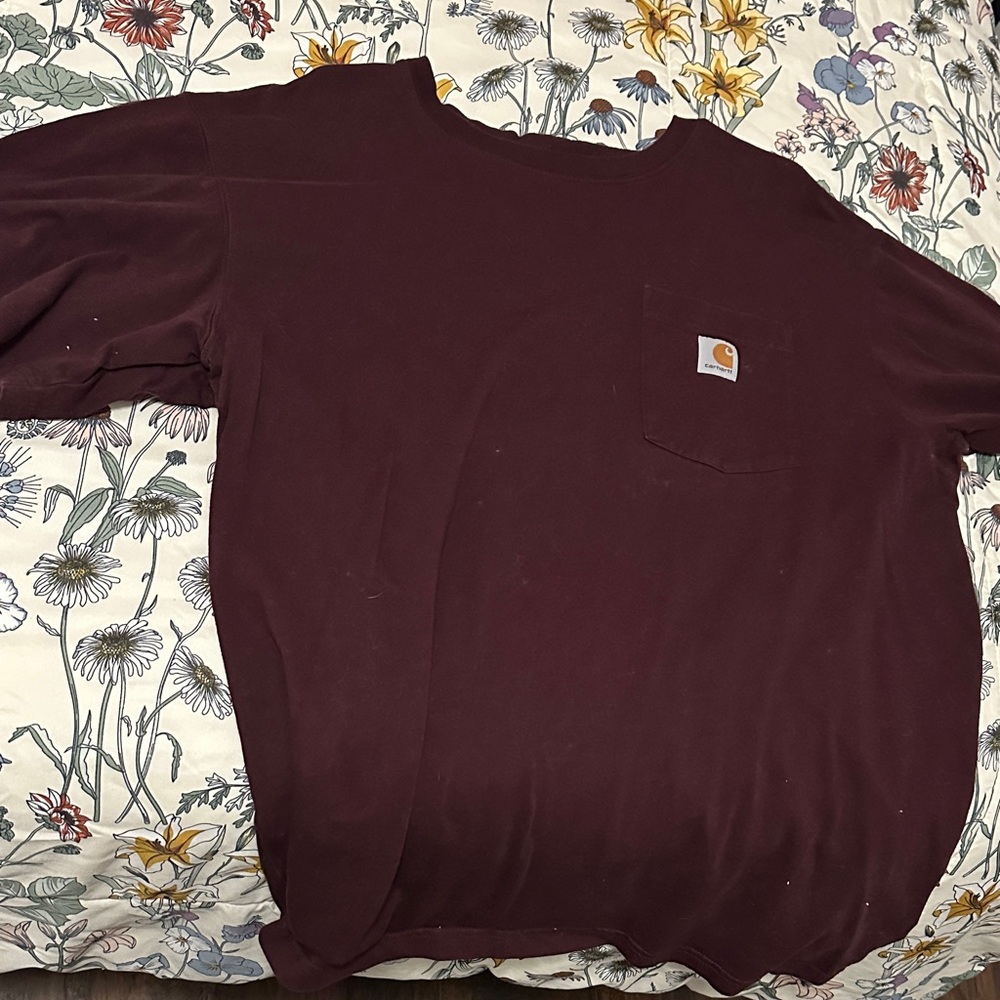 Carhartt Burgundy Pocket Tee